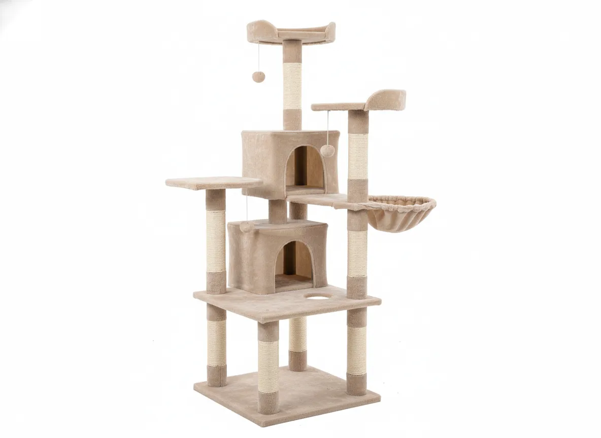 Yaheetech 63in Cat Tree - Anti-Wobble Tower